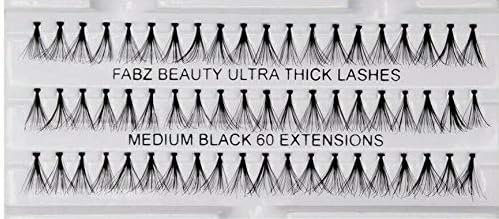 Individual Cluster Eyelashes False Extension, Black, 60 count (Pack of 1) - Image 3