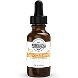Kombucha Liver Cleanse Tea Liquid Tonic - Liver Detox Cleansing Herbs, Extracted From Organic Kombucha Tea Concentrate (1-2 Month Supply) 1oz, (1)