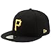 Men's Pittsburgh Pirates New Era Black Game Authentic Collection On-Field 59FIFTY Fitted Hat Size 7 5/8