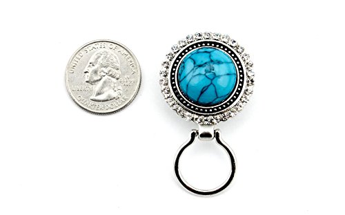 Newbee Fashion - Centerpiece Snap On Magnetic Eyewear Holder with Rhinestones