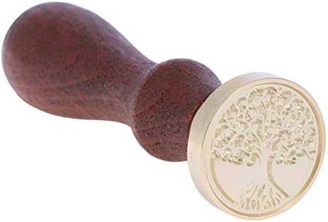 Caoly Antique Sealing Wax Stamp Tree Plant Retro Post Decorative Seal Stamps (C)