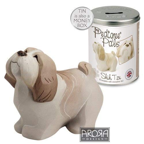 My Pedigree Pals Shih Tzu Dog Puppy Figurine 9cm and Money Tin by My Pedigree Pals