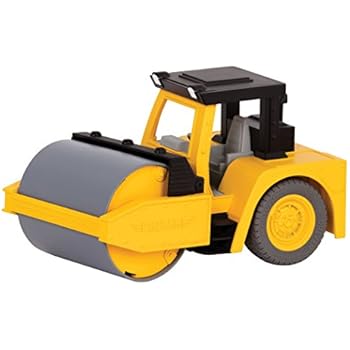 DRIVEN by Battat - Micro Steam Roller - Rugged Toy Steam Roller with Lights and Sounds, for Kids Age 4+