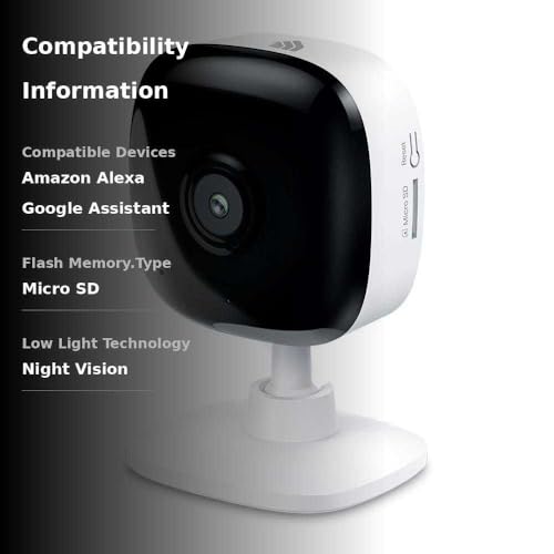 Kasa Smart Security Camera for Baby monitor, 1080p HD Indoor-Camera for Home Security with Motion Detection, Two-Way Audio, Night Vision, Cloud & SD Card Storage, Works with Alexa & Google Home (EC60) - View 3