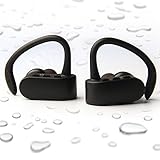 Jarv NMotion Free Dual True Wireless Earbuds, Bluetooth Headphones, Secure Firm Fit, Sweatproof, Lightweight Headset, True Wireless Headphones w/ Enhanced Mic & Stereo Sound for iOS & Android - Black