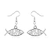 Yansanido Pack of 100 Alloy Fish Shape