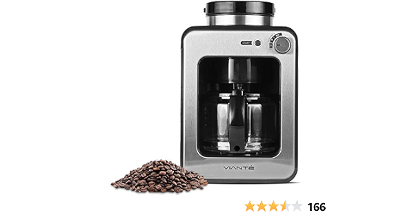 Viante Mini Coffee Maker with grinder 