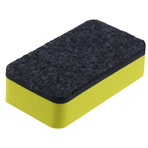 12 Pack of Magnetic Whiteboard Eraser,Bright Yellow Dry Erasers for Cleaning Dry Erase Pens and Markers Off White Boards for Classroom,School,Office,Home and Kids,2 4/5 x 1 3/5 Inches