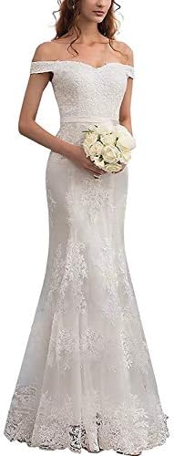 LUBridal 2019 Lace Mermaid Wedding Dresses Applique Beaded Long Sleeve Bridal Gowns Formal