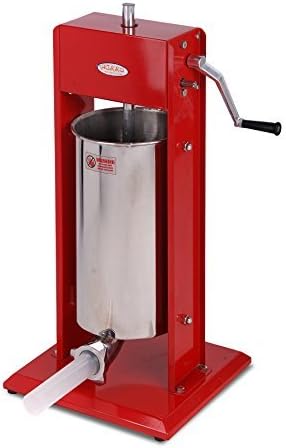 Hakka Sausage Stuffer 11 Lb/5 L Two Fill Rate Spray-painted Steel Vertical 7-11 Lb Sausage Maker by HAKKA BROTHER