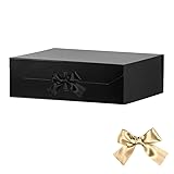 Extra Large Black Gift Box 19x16x6 Inches, Huge