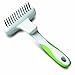 Andis 65735 Flexible Single Row Dog Brush - Removes Unwanted Shedding Hair with 360 Rotating or 13 Long Teeth - Promotes Healthy Skin & Glowing Coat - Ideal for Small to Medium Dogs - White