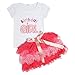 LittleSpring Little Girls' Clothing Set Birthday Size 4