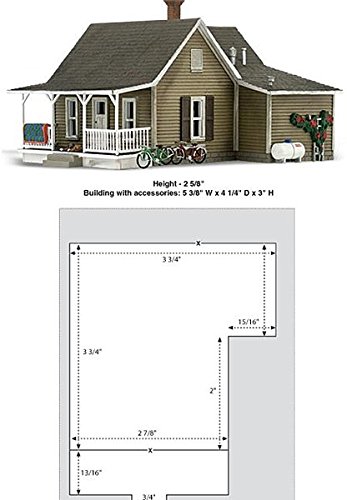 Woodland Scenics HO B/U Granny's House WOOBR5027