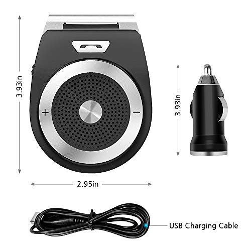 image for synmixx Bluetooth Handsfree Car Speaker - AUTO Power ON Wirefree Hands