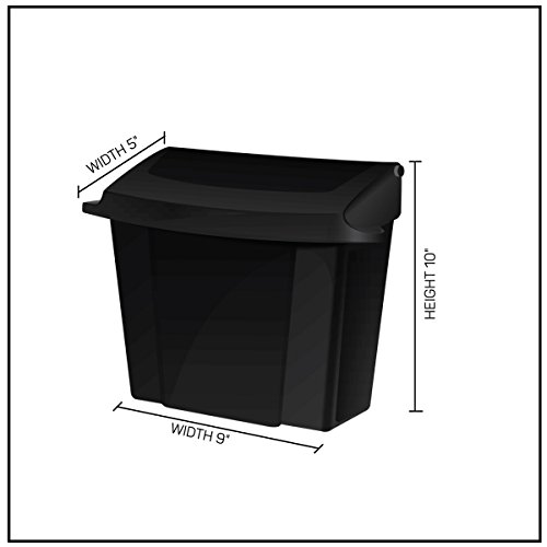 Alpine Sanitary Napkins Receptacle 5 x 9 x 12 in Hygiene Products