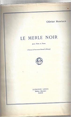 Le Merle Noir Pour Flute Et Piano Etc Score And Part Messiaen Olivier Amazon Com Books