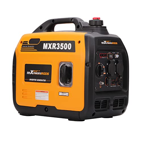 maXpeedingrods Inverter Stromerzeuger 3300W Benzin Stromgenerator Leicht