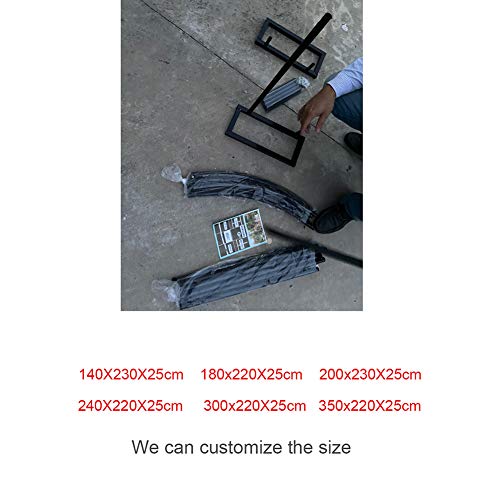 HLMBQ Torbogen Garten,Rankbogen Metall Rosenbogen für Kletterpflanzen Clematis,Gartenbogen Rankhilfe,wetterfest und… – Bild 8