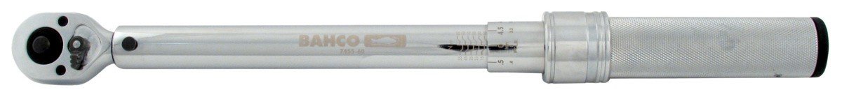 Bahco 7455-60 Metric/Imperial Mechanical Torque Wrench, Silver, 3/8-Inch, 10-60 nm