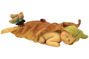 Top Collection Enchanted Story Fairy Garden Sleeping Fairy Baby with Butterfly Outdoor Statue