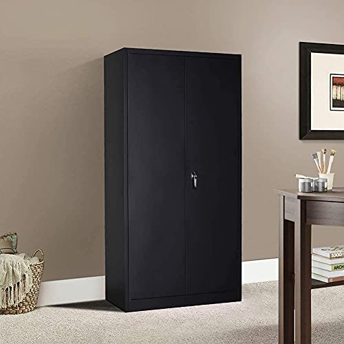 GREATMEET 72" H Locking Metal Storage Steel Storage