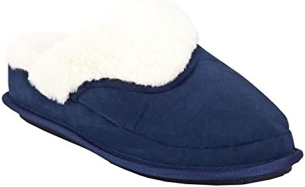 Aspen Slippers- Cozy Slippers For Women-Super Comfy &amp; Warm House Shoes- Scuff Slip On Faux Fur Winter Slippers- Casual Suede Fluffy Open-Back Footwear With Memory Foam Cushioning