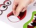 72 Expressions Pumpkin Decorating Stickers Kit Halloween Crafts for Kids - Make Your Own Jack-O-Lantern Face Decals Party Decorations
