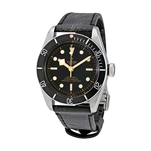 Tudor Heritage Black Bay Leather Automatic Mens Watch 79230N-BKLS