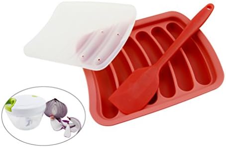 CS CREATIVE STARTU 15 Minutes Fast Sausage Maker Handmade sausage tools (1PC Mini Slicer,1 PC Sausage molde,1 PC Silicone Spatula