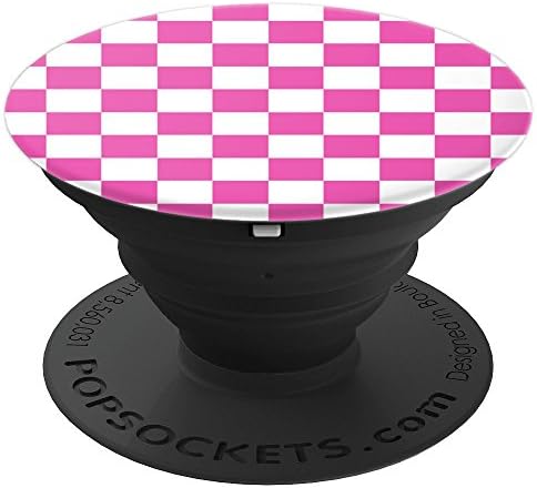 Checkered Hot Pink and White | Check Pattern / Checkerboard