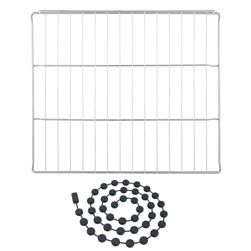Empava Single Wall Oven Baking Rack Replacement(18.5-inch) and Multi-Purpose Silicone Pie Weights Chain and Trivet, Silver