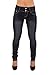 Style SF85100S–Colombian Design, Butt Lift, Levanta Cola, Skinny Jeans in Washed Black Size 5