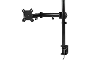 Arctic Z1 Basic - Desk Mount Single Monitor Arm for 13-43", Up to 15kg Weight Capacity, 360 Degree Rotation, Black