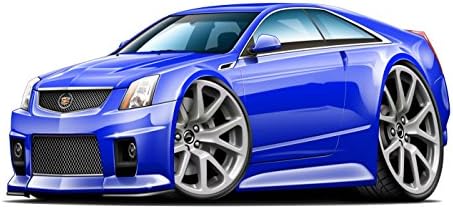 Cadillac CTS-V 2 Door Wall Decal Caddy 3D Cartoon Car Movable Stickers Vinyl Wall Stickers
