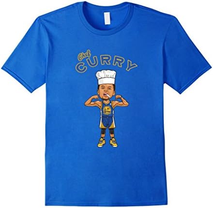 Mens Chef Curry T-Shirt Large Royal Blue
