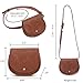 GLITZALL Small Purses for Women Triple Zip Pockets Crossbody Bags Fashion Clutch Wallet Quilted Shoulder Bags with Adjustable Strap (brown1)