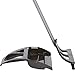 WISP Broom and Dustpan Set for Home, Pet Hair Remover for Carpet, Indoor Outdoor Telescoping Broom Household Cleaning Set, Easy Wall Storage, 52'' Adjustable Handle 3-Piece Patented WISPsystem, Gray