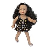 Ari and Friends Fits American Girl 18 inch Dolls - Emoji Bathing Suit Smiley face print - 18 Inch Doll Clothes - Designed In USA to Fit 18 inch Dolls - A modern twist of traditional 18