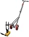 Allegro Industries 9401‐26A Magnetic Lid Lifter, Aluminum Dolly, Heavy Duty Magnet Lift, Weight 900 lb Flat Items, 450 lb Round Items, Orange, 42.3 x 16.1 x 13.9