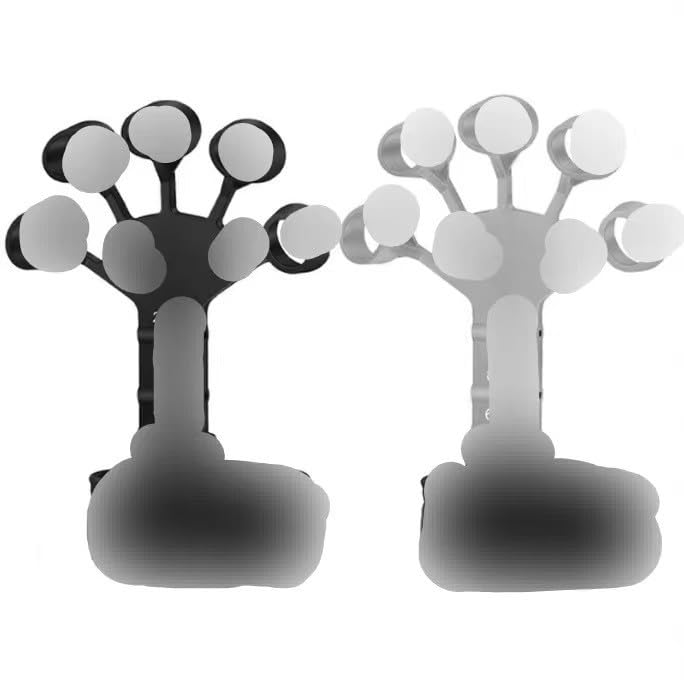 AWAVM 2Pack Hand Grips Strengthener,Finger Strengthener,Grip Trainer for Tennis Sports, Rock Climbing and Guitar, Black and Grey.