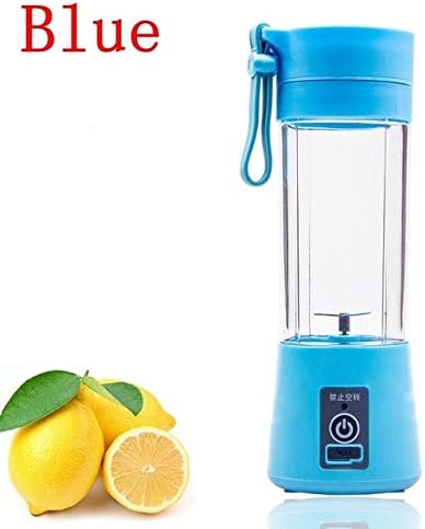 Anzu Bly 4 Colors Portable 380ml USB Electric Fruit Juicer Machine Blender Shake Handheld Smoothie Rechargeable Juicer Water Bottle - Blue