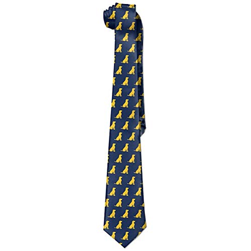 MobaiLon Yellow Labrador Necktie Skinny Ties