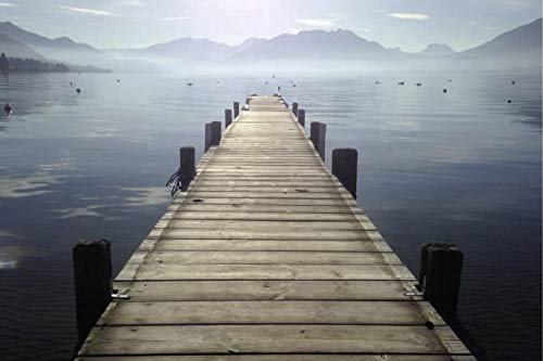 Scenolia Tableau sur Toile Annecy dans LA Brume 60 x 40 cm | déco Murale 100% Fabrication française