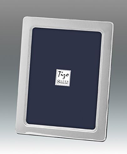 Tizo 5" X 7" .925 Sterling Silver Picture Frame with Round Corners