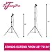 TuscanyPro Makeup Artist Umbrella Light Set - Carry Bag and Two Cellphone/Brush Holders Included