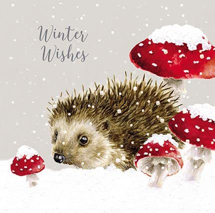 Wrendale Designs by Hannah Dale - Home For Christmas - Luxury Christmas Card Set - Pack of 8