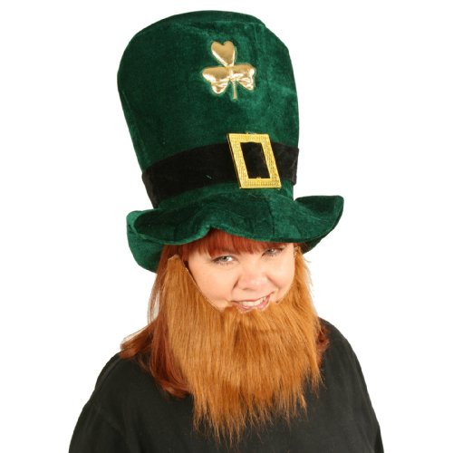 Beistle 30706 Plush Leprechaun Party Hat with Beard