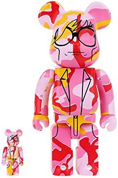 KINKIROBOT 400%+100% Bearbrick Andy Warhol Camo