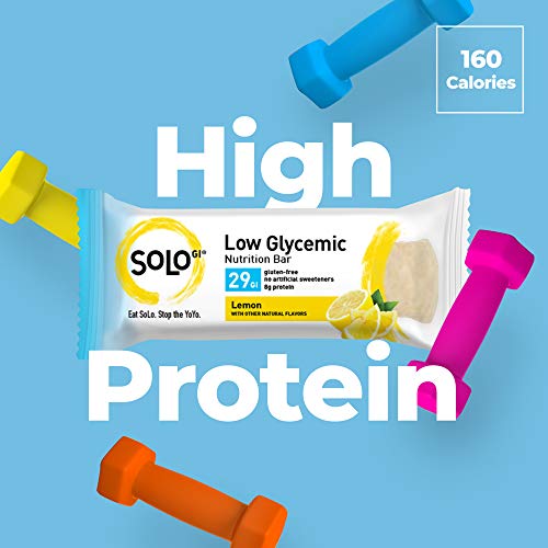 Lemon, Low Glycemic Protein Bars,Gluten Free,Slow Release Energy